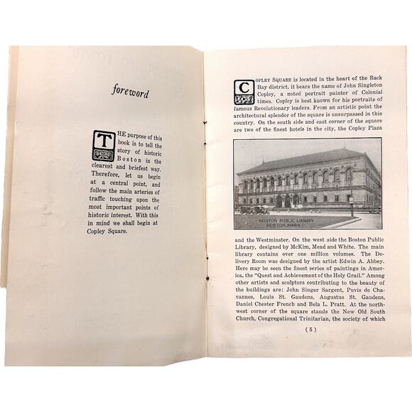 Olde Boston Towne 1930 by George F. Pearson Paperback Book - Picture 3 of 3